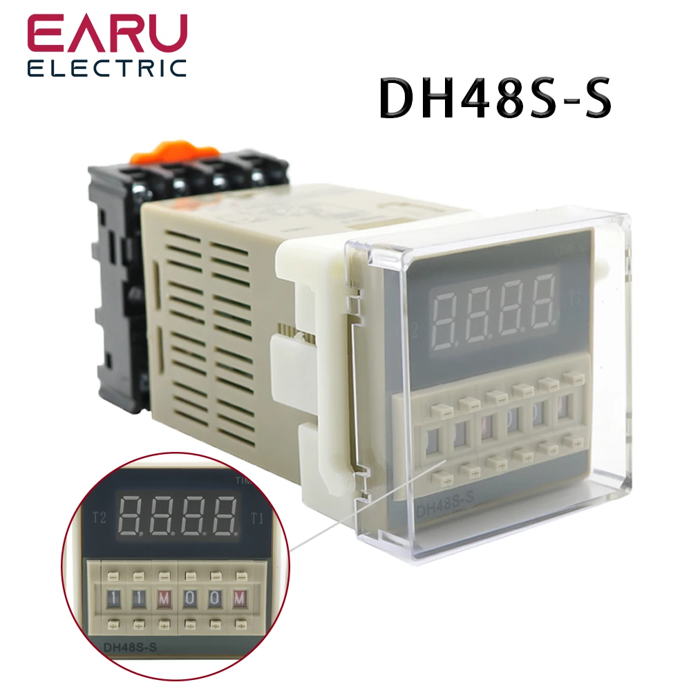 Реле времени с цифровым дисплеем устройство задержкой 12 В 24