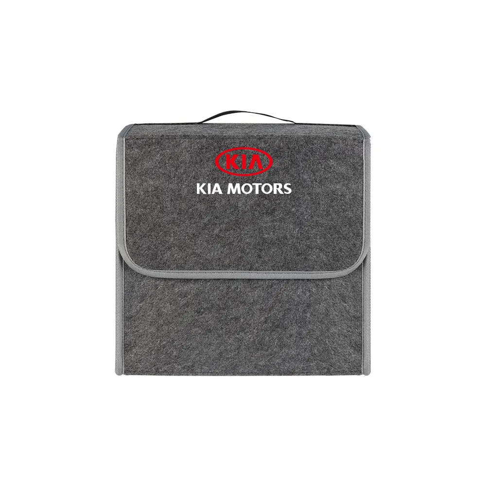 

Сумка для хранения эмблемы в багажнике автомобиля, мягкий фетровый органайзер, коробка, автоаксессуары для KIA Sportage Picanto Rio Ceed Cerato Soul Sorento K3