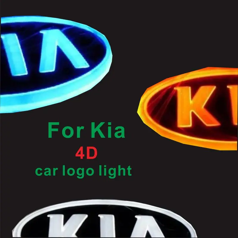 

For Kia K5 SORENTO SOUL Freddy Cerato Car China 4D front logo light LED badge logo light luminous decorative light auto parts