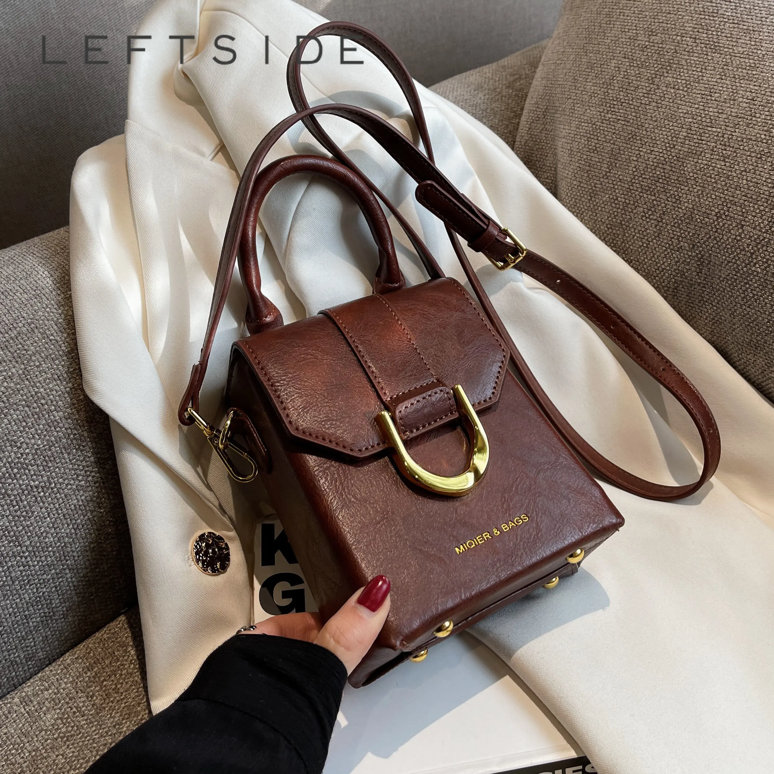 

Сумка кросс-боди LEFTSIDE женская с короткой ручкой, 2022