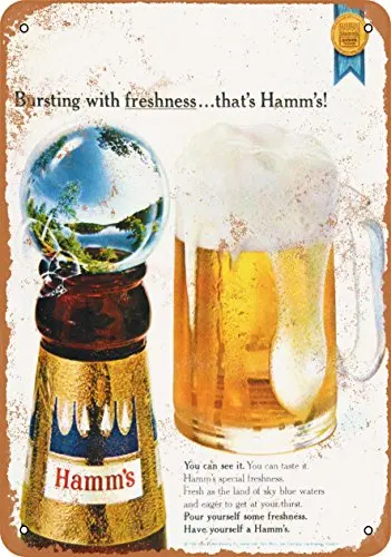 

Metal Sign - Hamm's Beer - Vintage Look 2
