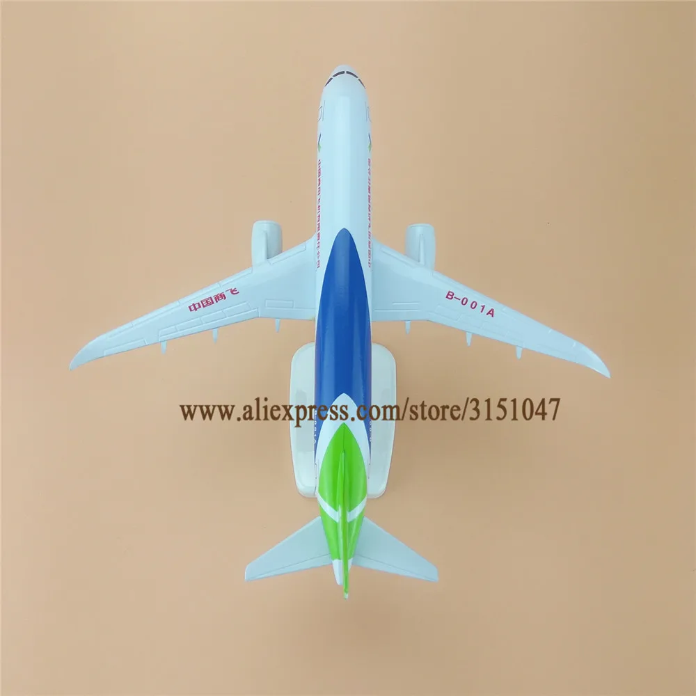 Модель самолета COMAC C919 из металлического сплава 20 см | Дом и сад