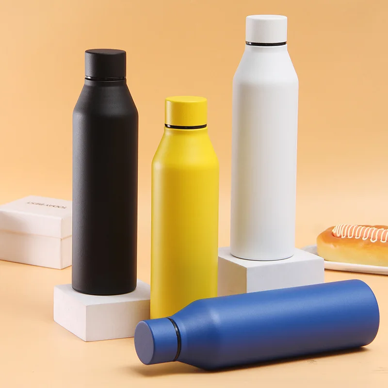 

500ml Sports Bottles Stainless Steel Cola Thermos Cup Portable Car Thermal Insulation Sports Water Cup Camping Supplies Camping