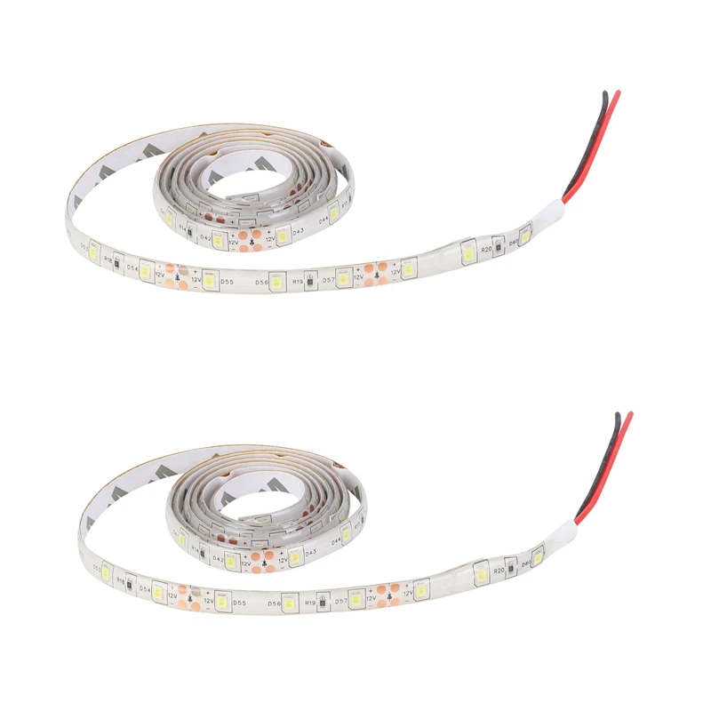 

HOT SALE 2X 1M 60-3528 SMD Waterproof LED Light Strip DC12V (White)