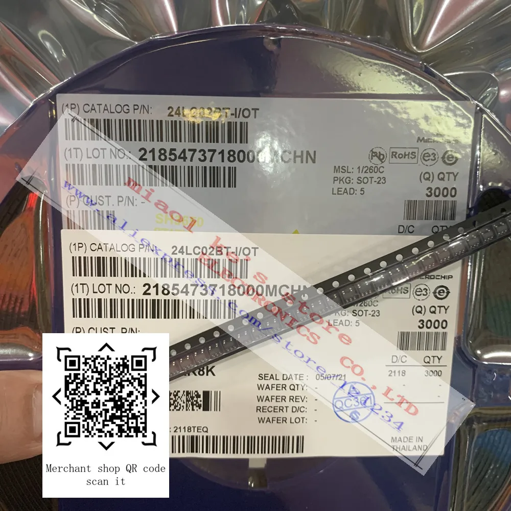 [10 шт.] 100% Новый оригинал: 24LC02BT-I/OT 24LC02BT-I mark: M2 ** EEPROM memory IC 2Kb 400kHz 900ns SOT-23-5 |