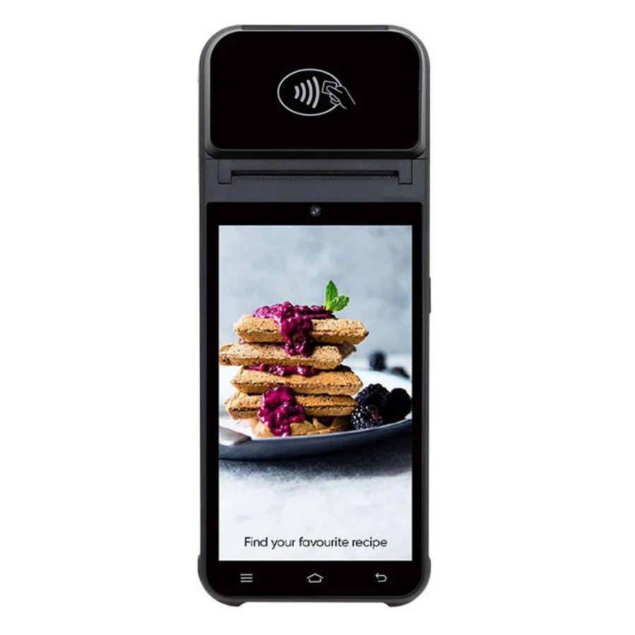 Фото 5,5-дюймовый портативный POS-терминал на Android 14 с 2D-сканером QR-кодов, NFC, Bluetooth, 4G, WiFi для управления логистикой в ресторанах. №2