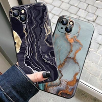 luxury gilt marble fashion art phone case for iphone 13 12 11 pro max 6 6s 7 8 plus x xs xr mini se 2020 liquid silicon carcasa