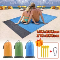 beach mat waterproof pocket beach blanket folding camping mat mattress portable lightweight mat outdoor picnicmat sand beach mat