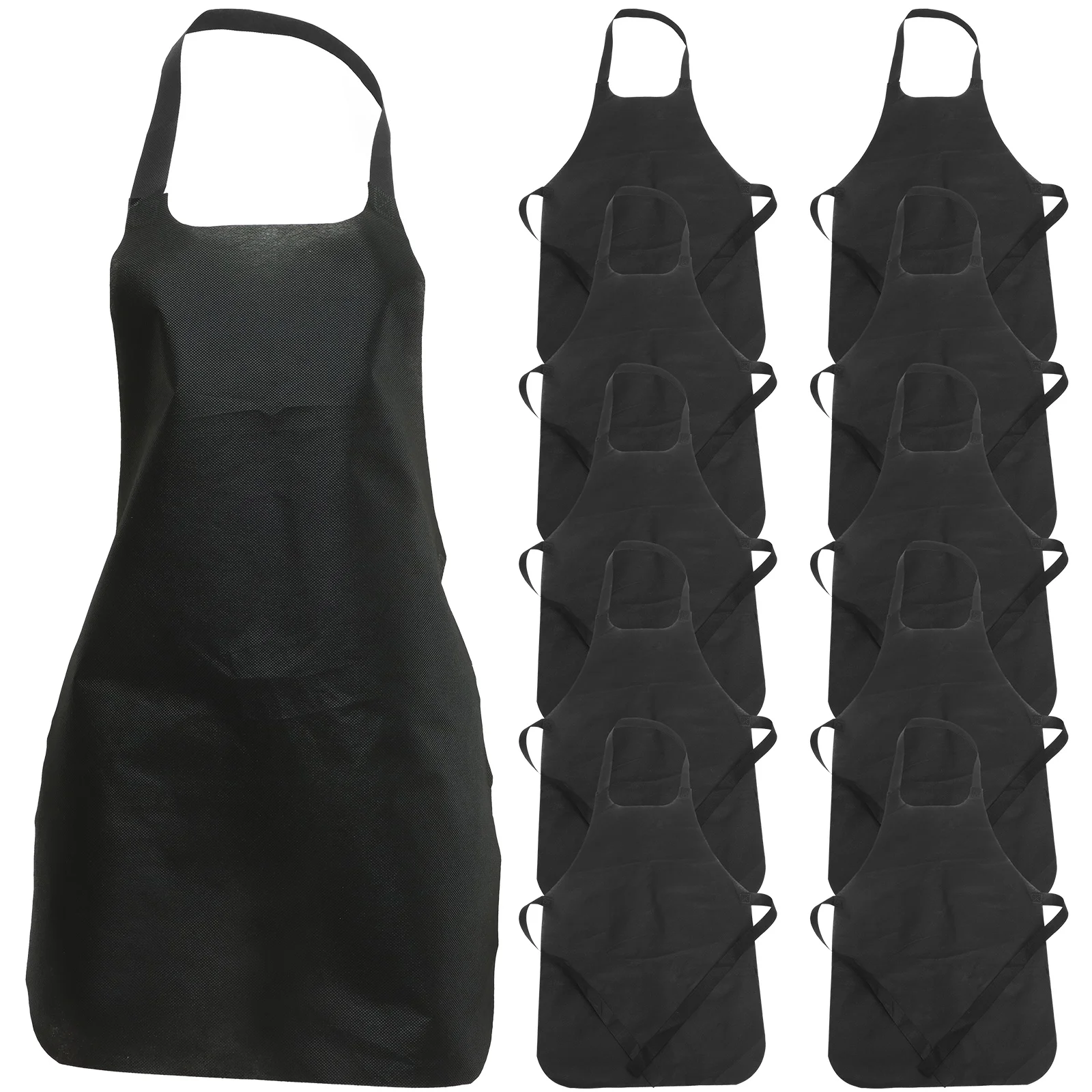 

11pcs Aprons Non- woven Hair Cutting Cape Barber Cape Hair Color Apron Waterproof Haircut Hairdressing Gowns Aprons