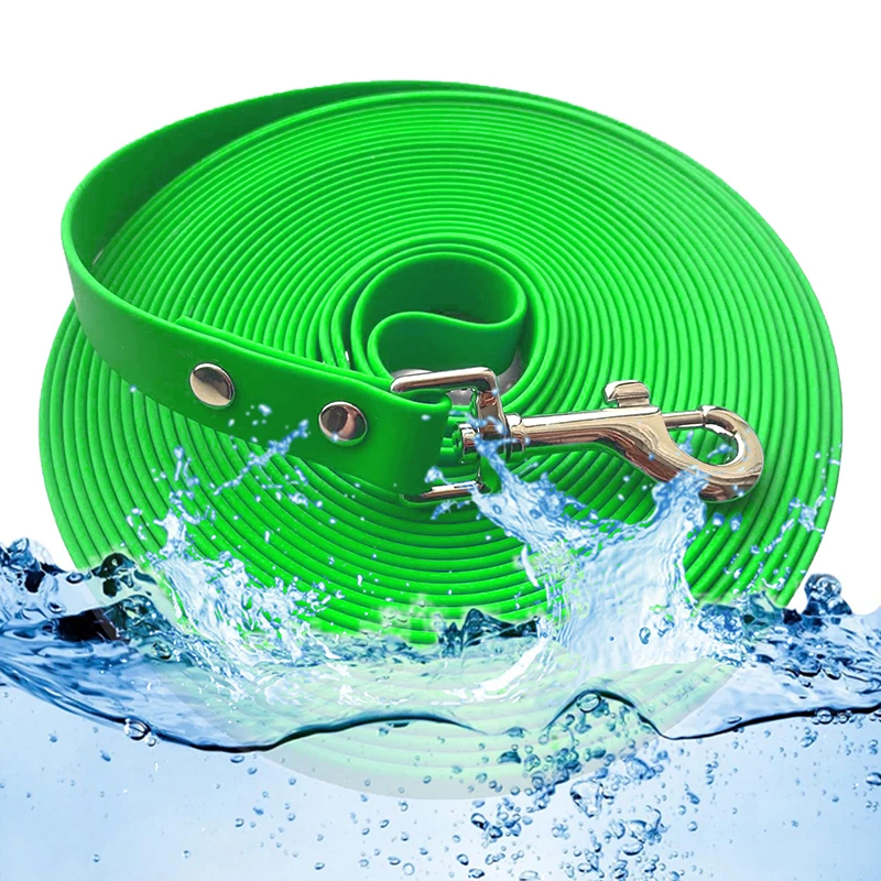 

Strong PVC Dog Leash Waterproof Long Dogs Lead Reflective Recall Tarining Tracking Rope Easy to Clean Leash for Small Large Dog