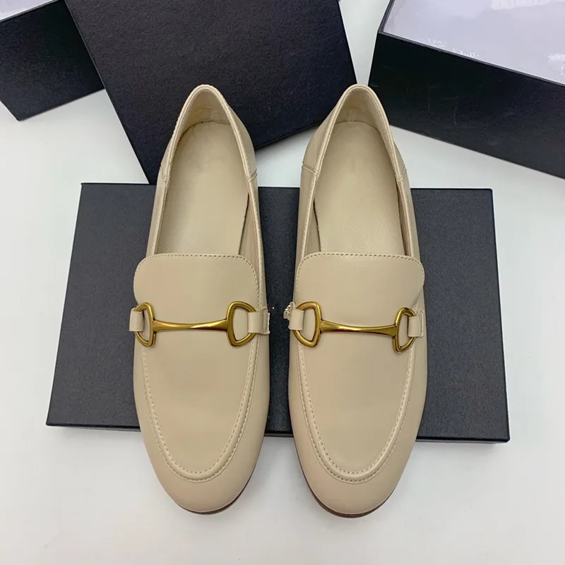 Jenny&Dave 2023 New Fashion Genuine Leather Sheepskin Shoes Women England Style Office Lady Simple Solid Loafers Shoes For Women