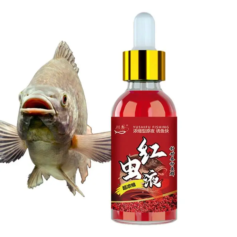 

Liquid Fish Bait Scent 3.3oz Bait Fish Additive Bait Fish Lure Attractant Red Worm Fishing Scent Attractant For Beginners