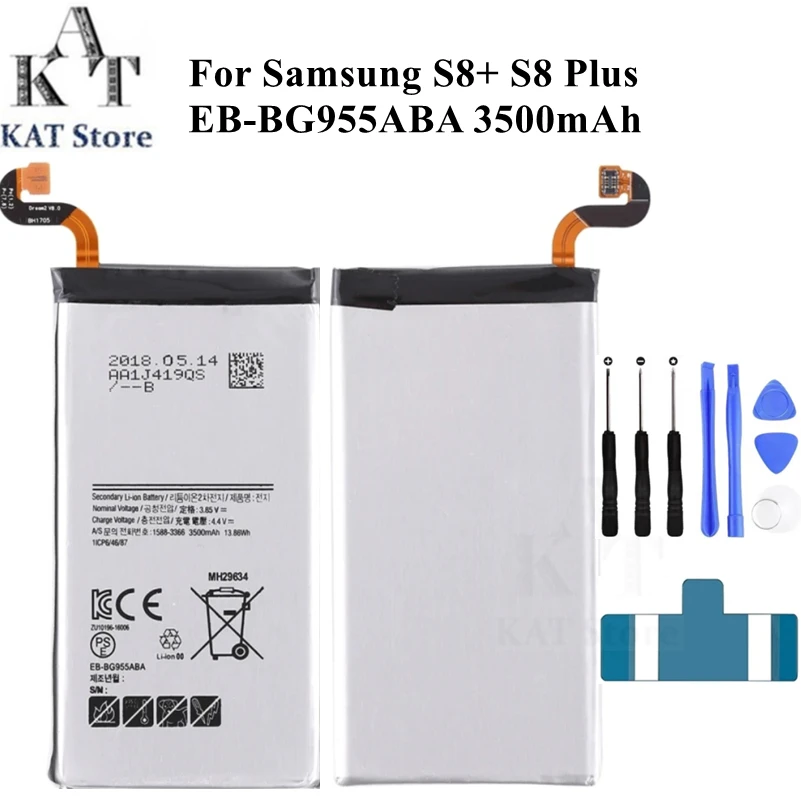 

Мобильный телефон Литий-полимерный аккумулятор для Samsung S8 + Plus G955 EB-BG955ABA 3500mAh запасная часть для замены