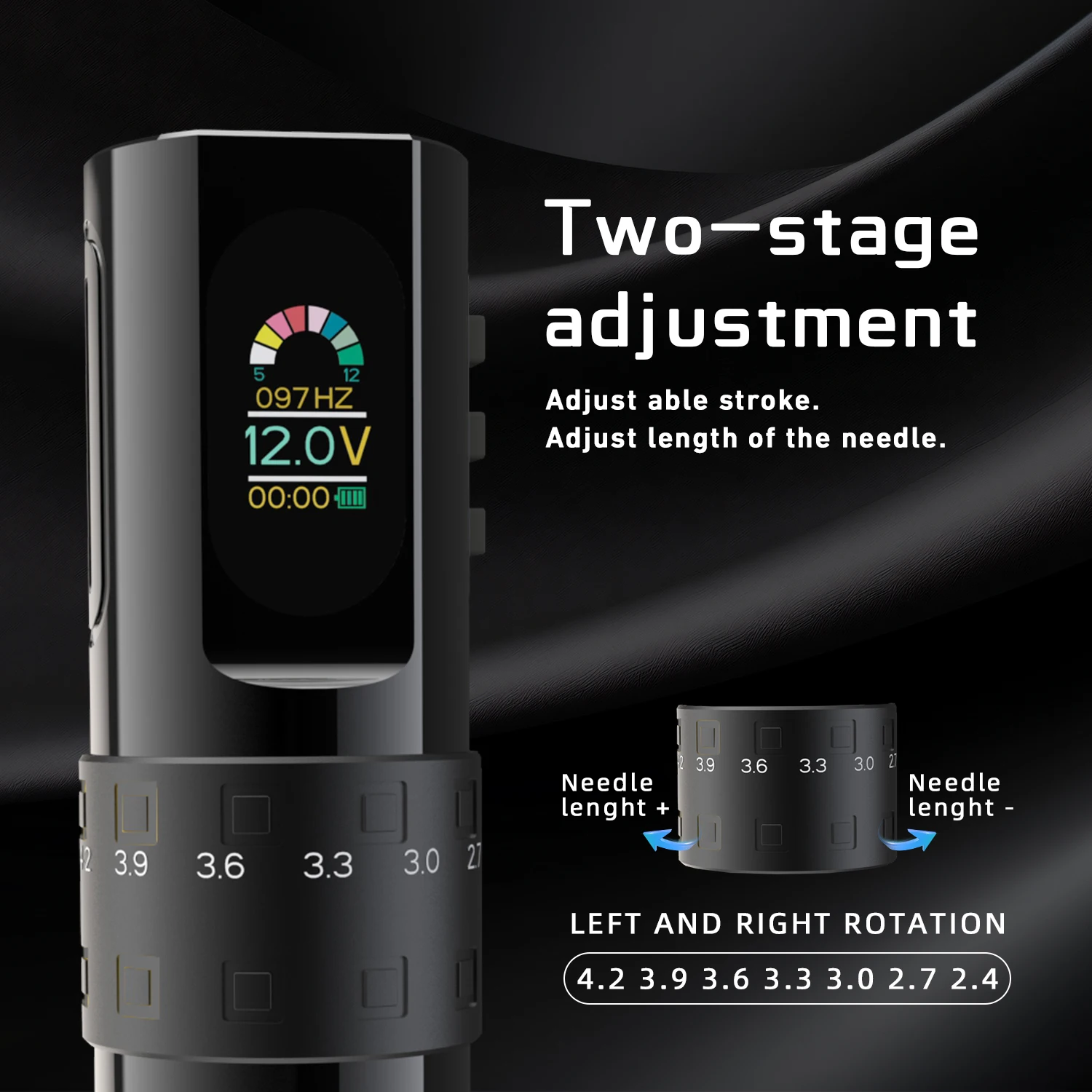 Машинка для тату-машинки 2 4-4 мм с аккумулятором