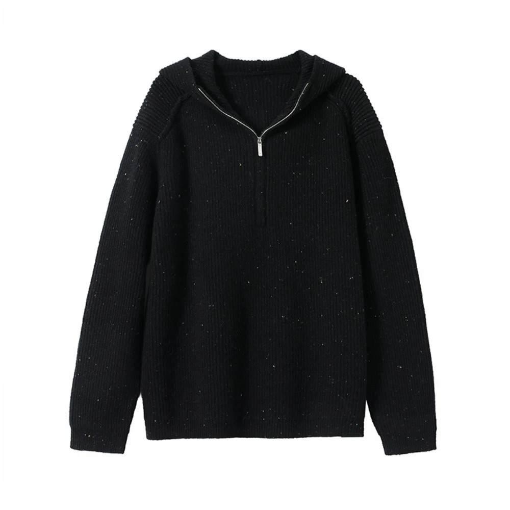 Повседневная Толстовка с мешковатым рисунком женский шерстяной свитер Осенний