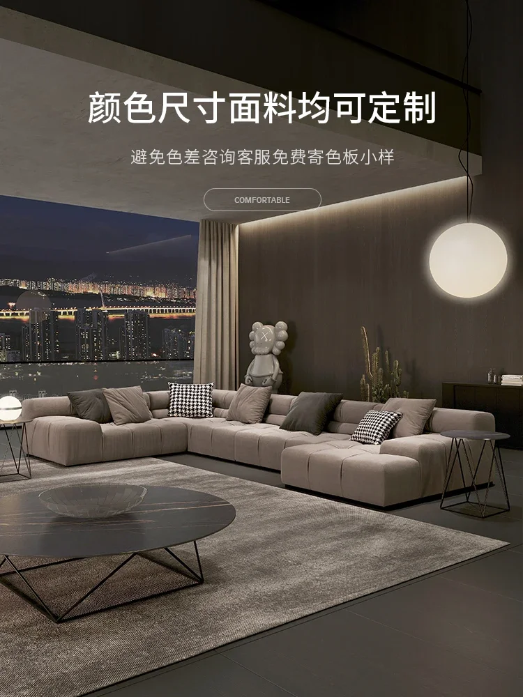 Диванная ткань кожа шлифовальный кожаный бесшумный Диван итальянский шоколад