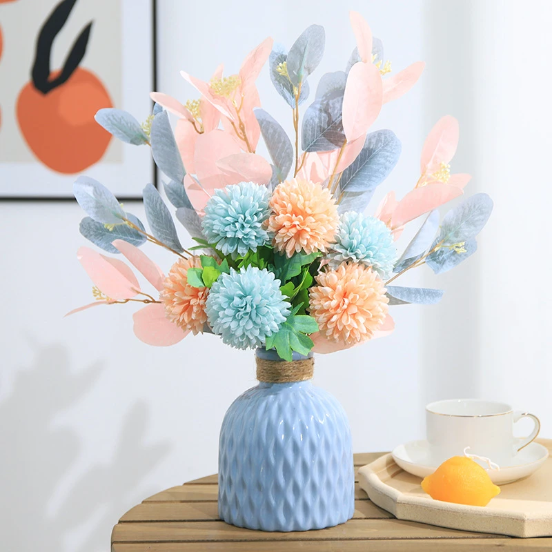 Nordique ins créatif succulent simulé plante en pot fausse fleur décoration de bureau ornements chambre aménagement bouquet fleurs séchées