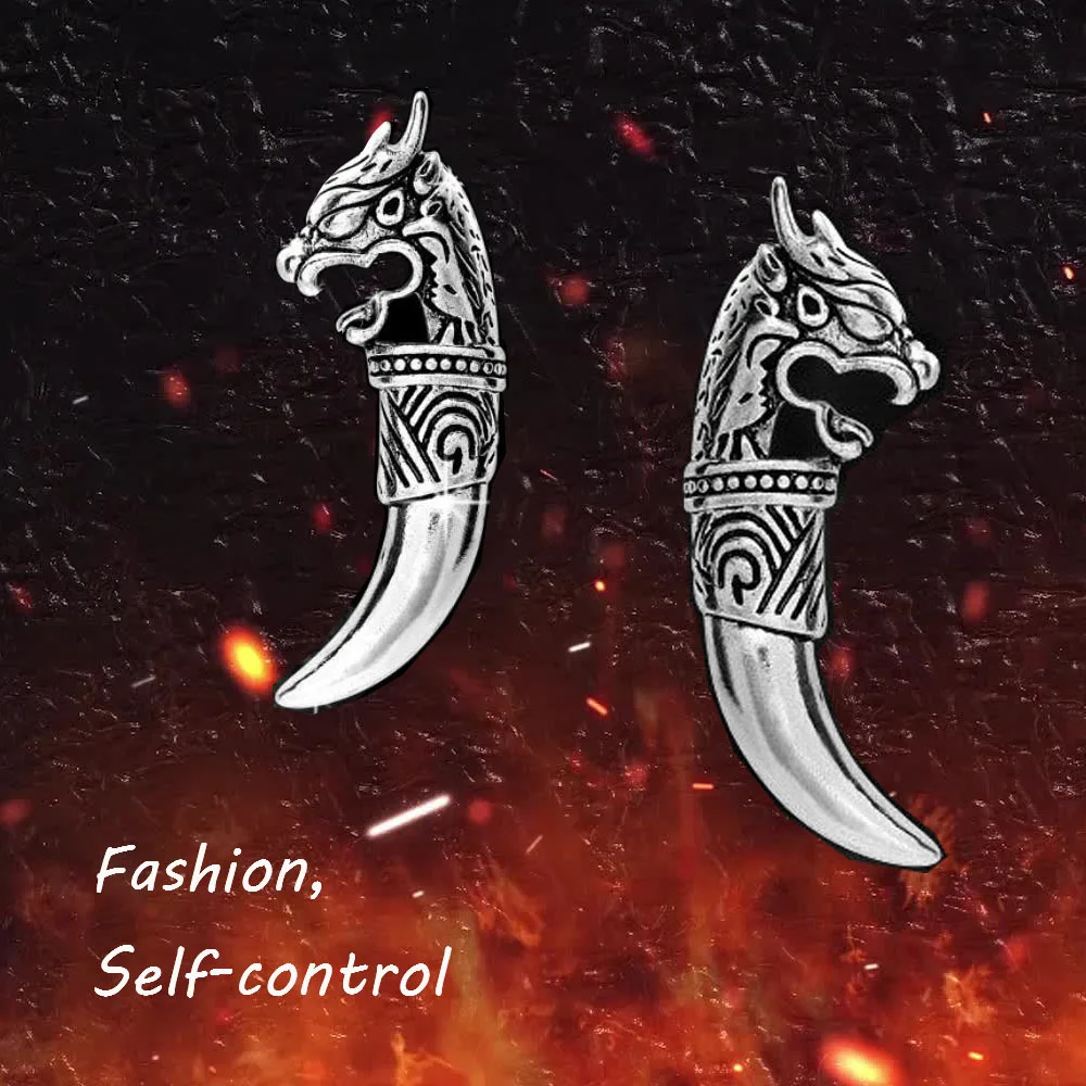 1 шт. Персонализированная ретро брошь в стиле хип-хоп с зубами волка значок модные