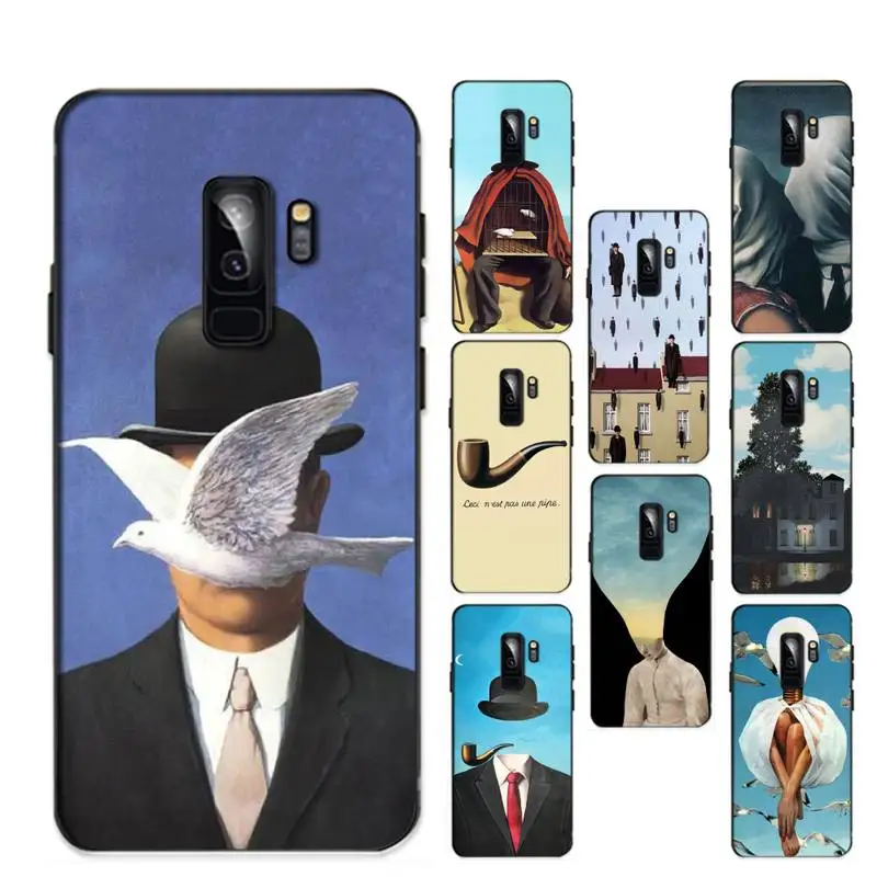 

Cute art painting Rene Magritte Phone Case for Huawei Honor 10 i 8X C 5A 20 9 10 30 lite pro Voew 10 20 V30 cover