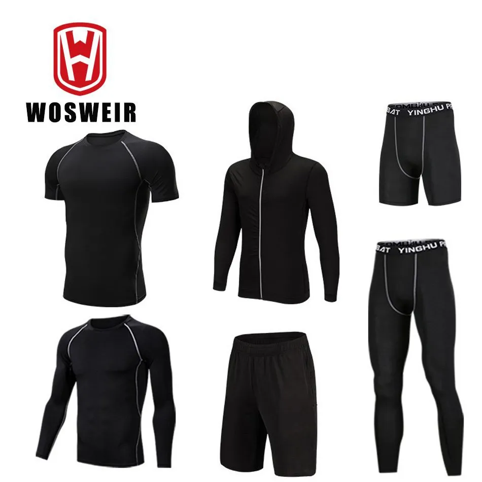 

Спортивный костюм мужской, компрессионный, для бега и тренировок