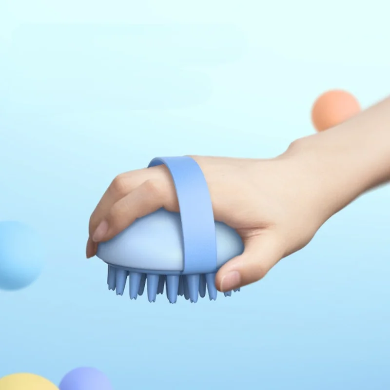 1 шт. силиконовая щетка для мытья головы 2022