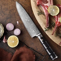 damascus steel kitchen knife slicing knife professional chef knife cleaver cooking knife household kitchen cooking tools