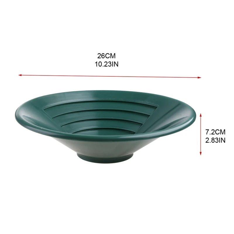 Открытый 10-дюймовый лоток для золота с ружьями ручного поиска Green River Прямая