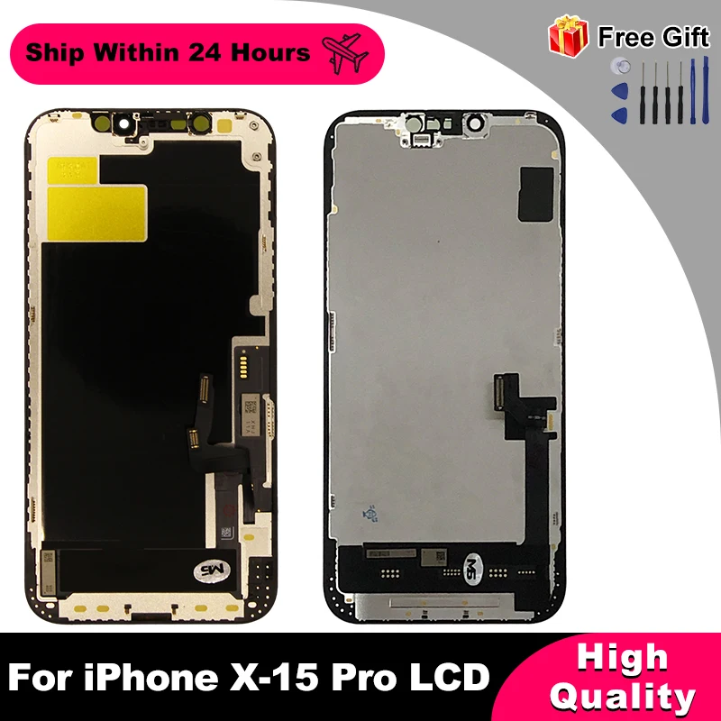 ЖК-дисплей AAAAA Для iPhone 12 Pro Max 13 Mini 3D сенсорный экран с дигитайзером для 14 plus 15 Plus