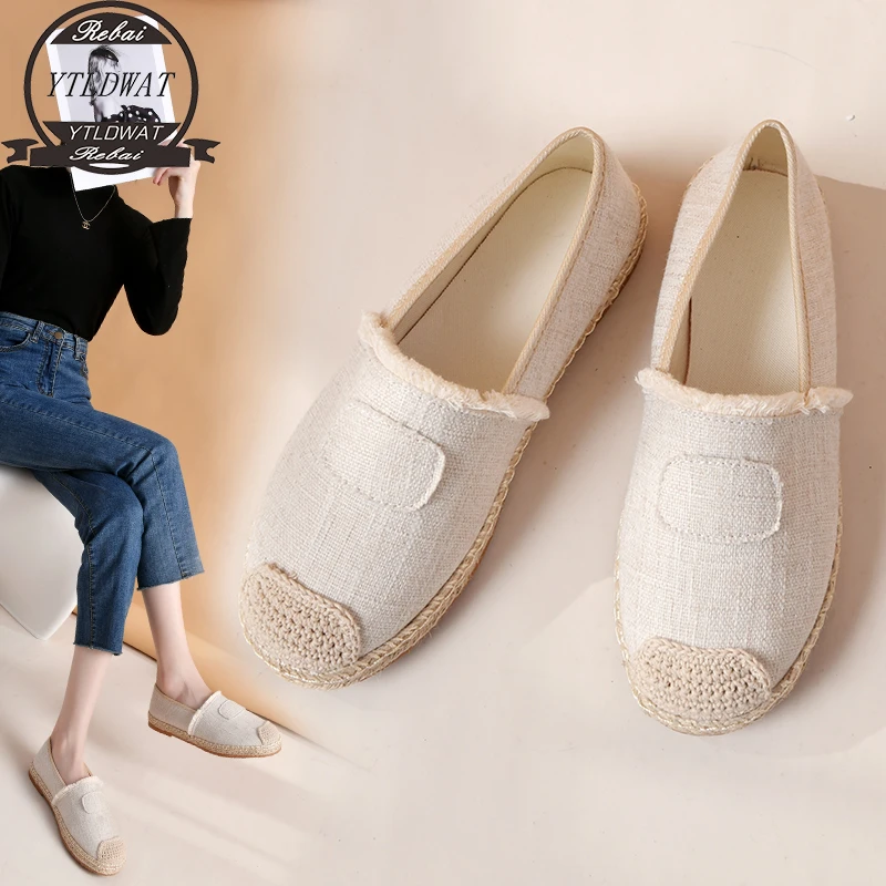 

New 2022 Women's Sports Shoes Summer Breathable Flat Single 35-40 Round Head Low Heel