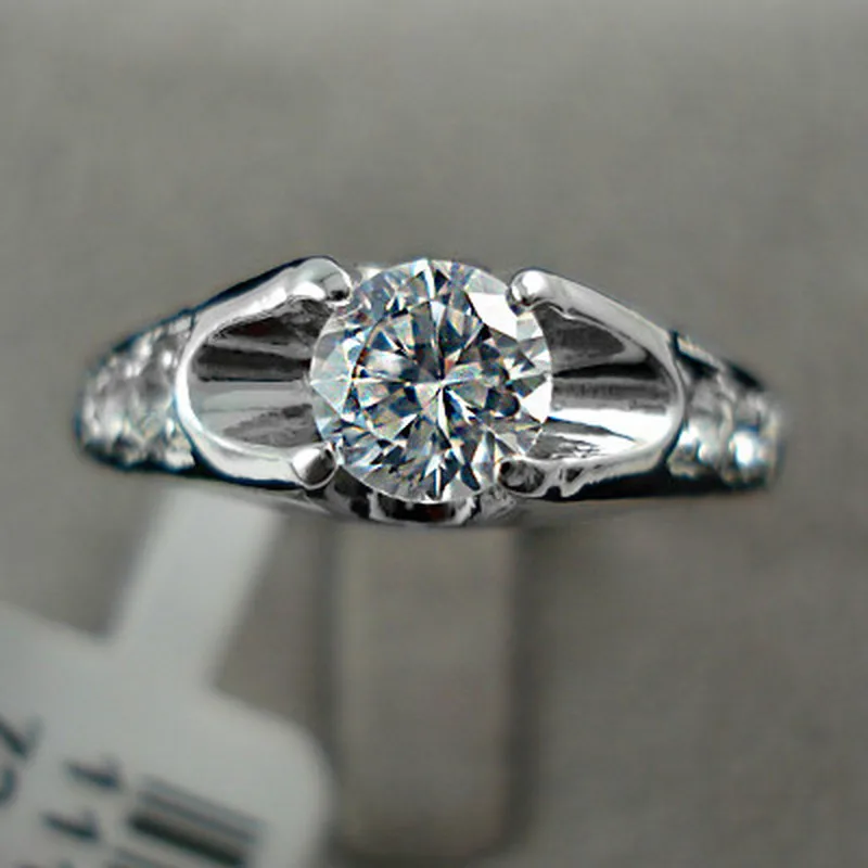 Женское Обручальное Кольцо из белого циркония обручальное кольцо розового