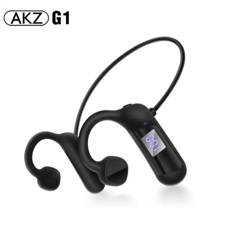 

Music Earphone Digital Power Display 300mah Bone Conduction Headset Waterproof Not In-ear Wireless Headphone