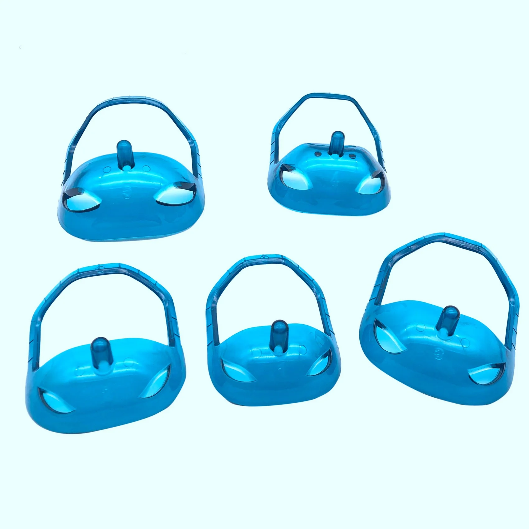 

5Pcs/Set Beard Styling Template Mustache Beard Goatee Shaving Shaper Mens Shave Style Care Tool(Blue)
