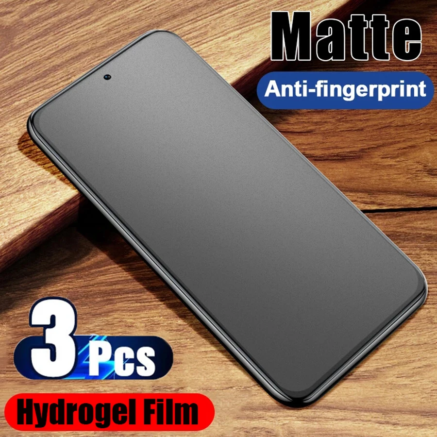 3PCS Matte Hydrogel Film for Redmi Note 12 11 10 9 8 7 Pro Screen Protector for Xiaomi Mi Poco X3 X4 Pro F3 M3 M4 10 11 12T Film