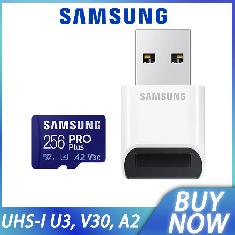 

Samsung EVO/PRO Plus Micro SD/TF card 128GB 256GB 512GB Flash Card Reader Micro Card U3 4K memory card for mobile drone camera