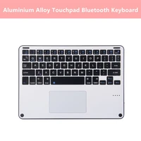 bluetooth keyboard for ipad tablet laptop portable aluminum alloy ipad keyboard touchpad