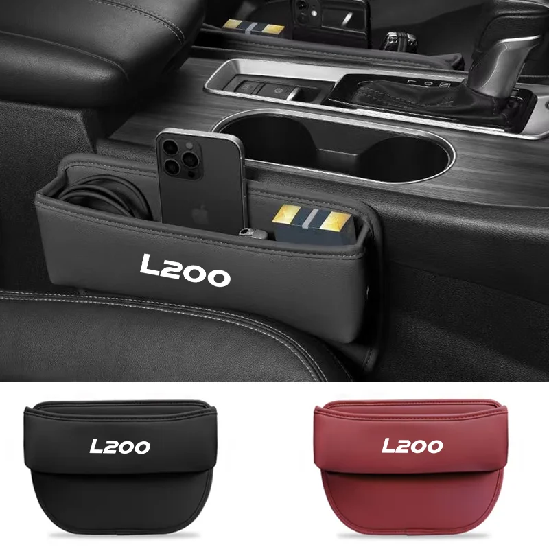 

Car Storage Case Seat Gap Box Slit Pocket Cell Phone Stand Holder Automotive Organizer for Mitsubishi L200 2011-2019 Accessories