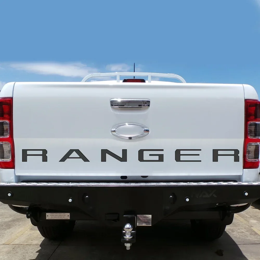 Фото Черная эмблема-наклейка RANGER для задней части автомобиля, наклейка на багажник для Ford RANGER F-150, стайлинг автомобиля, наклейка на багажник Ford, ABS №5