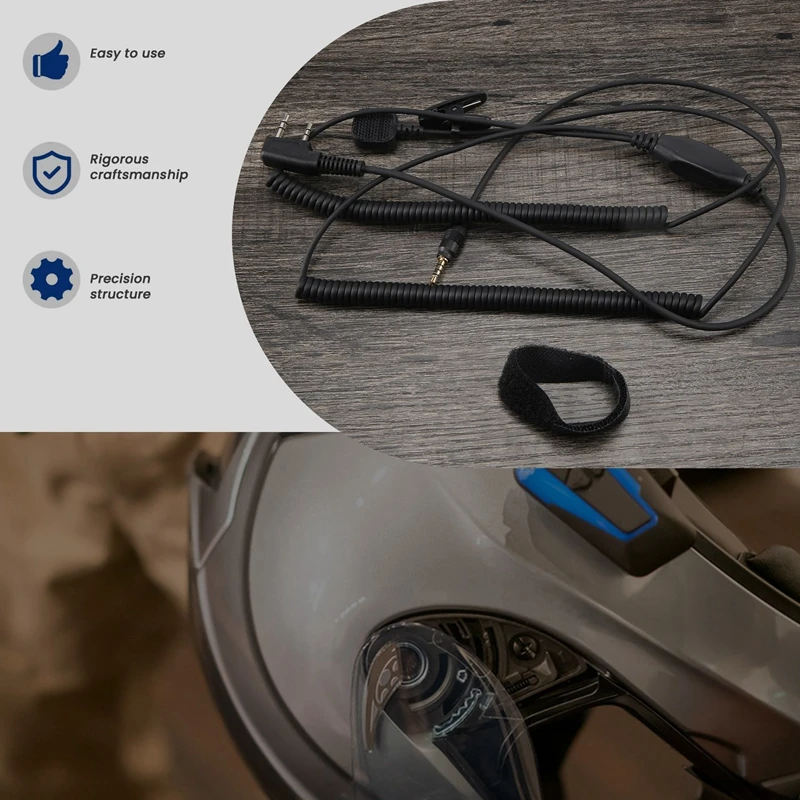 V3 V6 V8 V1098a V5s Bluetooth-гарнитура для шлема Специальный соединительный кабель Kenwood Baofeng