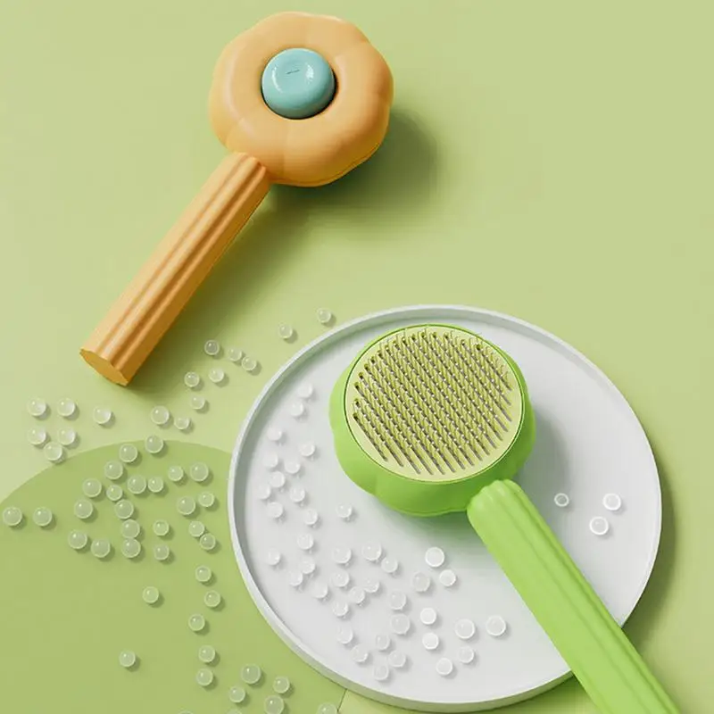 

Pet Shedding Comb Cat Brush Self Cleaning Slicker Brush For Cats Dogs Hair Remover Scraper Pets Grooming Tools Cat Accessories