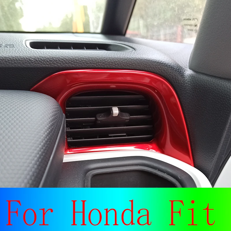 

Для Honda Fit 2021 GR9 ABS хромированный автомобильный интерьерный аксессуар Центральная панель управления Передняя воздуховыпускная чашка для вод...
