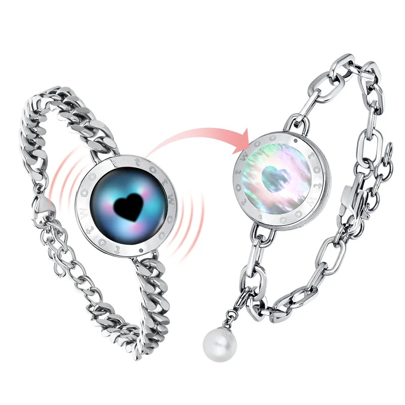 TOTWOO Браслеты на большие расстояния для пар браслеты с вибрацией и подсветкой