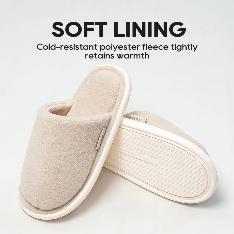Зимние теплые мужские тапочки UTUNE домашние Нескользящие мягкие плюшевые