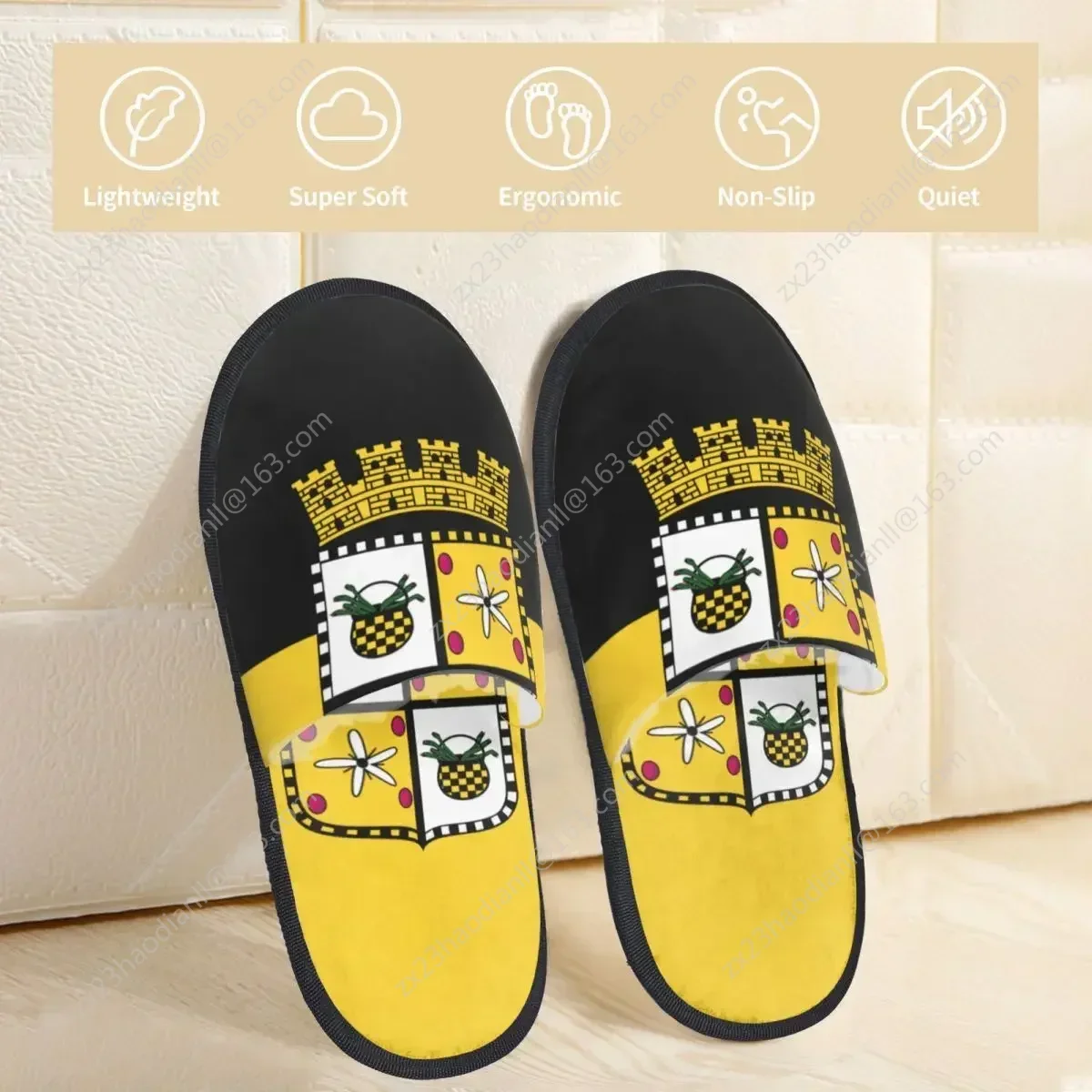 Зимние женские и мужские Нескользящие плоские тапочки Bandera De Yauco Пуэрто-Рико
