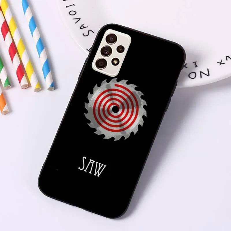 Чехол для телефона Jigsaw Movie Samsung мягкая обложка черный корпус A91 A81 A73 A72 A71 A30S A20 A12 A13