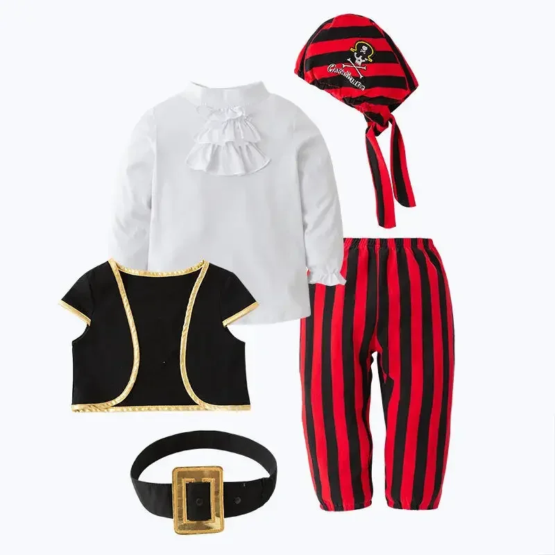 Хэллоуин для мальчиков детский пиратский капитан карнавальный костюм