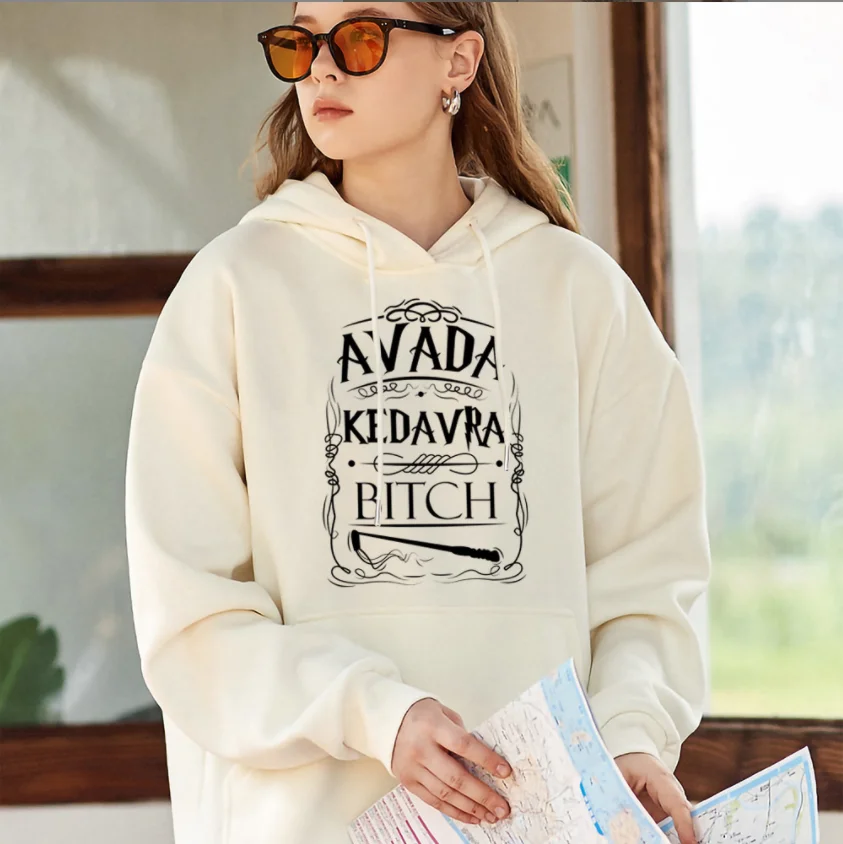 

2022 Autumn and Winter New Warm Large Size Fleece Loose Fashion Avant-garde Printed Letters Women's Sweater Casual Hoodie