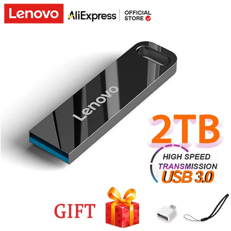 Флэш-накопитель Lenovo USB 3 0 Mini 128 ГБ портативный водонепроницаемый