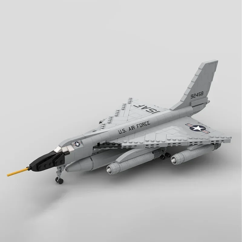 Фото Конструктор-модель военного истребителя серии MOC, масштаб 1:72, модель B-58, набор для самостоятельной сборки, технологичный конструктор, игрушка-конструктор, подарки №2