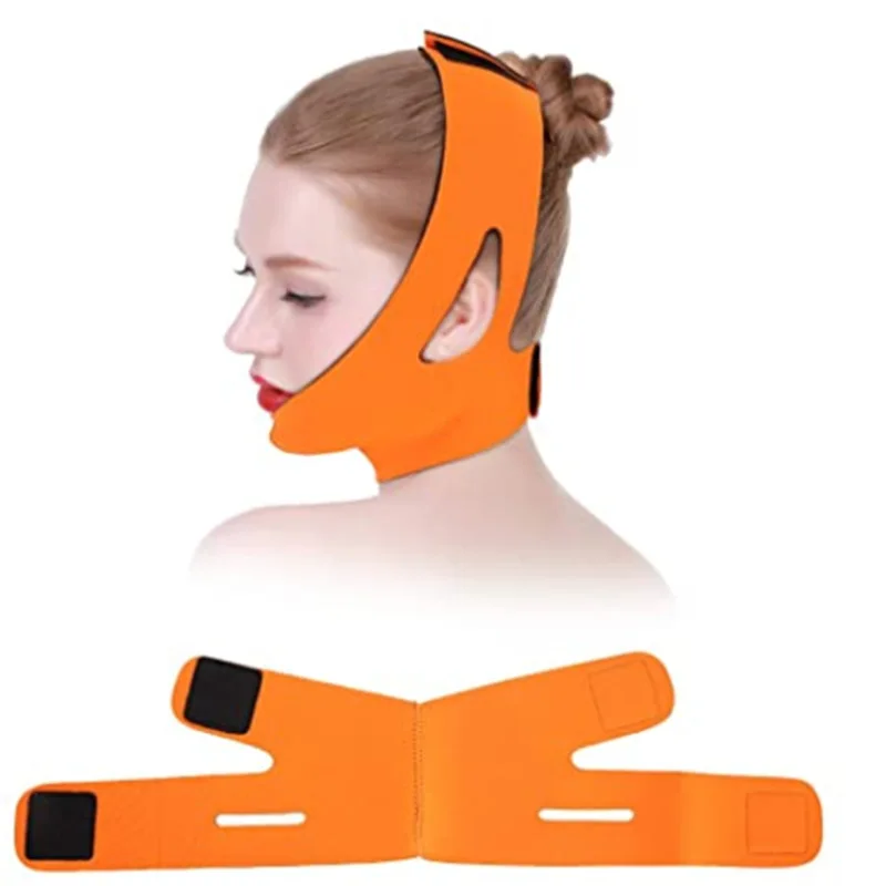 

1pc Anti Wrinkle Face Slimming Bandage V Line Chin Neck Shaper Massage Strap Belt Relaxation Lift-up Mask Skin Care Beauty Tool