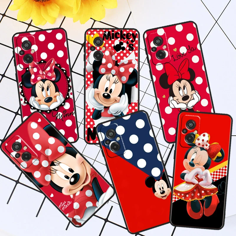 

Minnie Mouse Point Phone Case For Xiaomi Redmi A1 12C 11A 11 10C 10 9T 9AT 9A 10A 9C 9 8A 8A 7A 7 Plus Black Cover